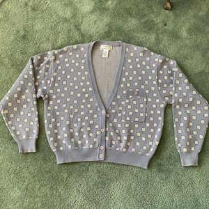 Rena Rowan for Saville Cotton Cardigan Sweater - size M